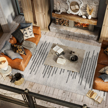 Aya Berber Stripe Geometric Area Rug